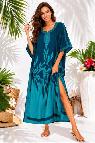 Kaftan tunic dress beach cover - beach,