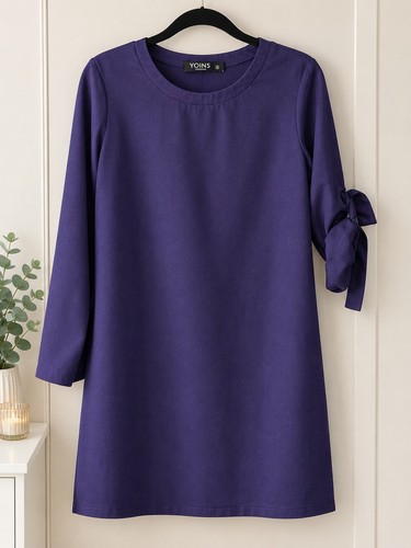 Ladies navy yoins tunic dress - navy,