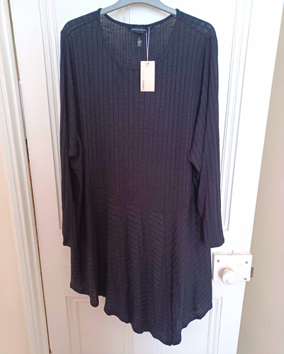 Capsule womens black ribbed - womens,