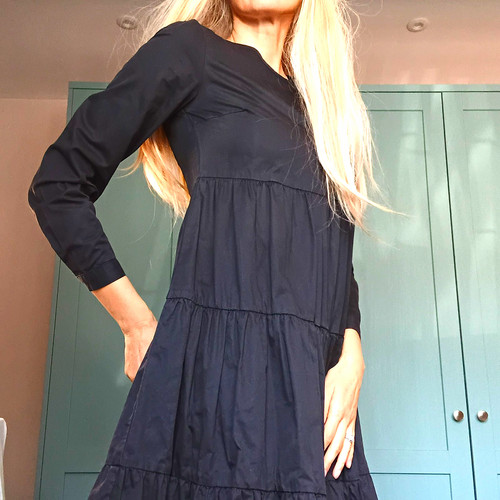 Vila black tiered - vila, smock