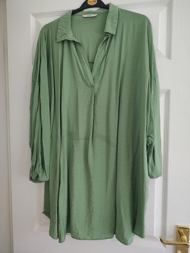 Longer length green tunic - longer,