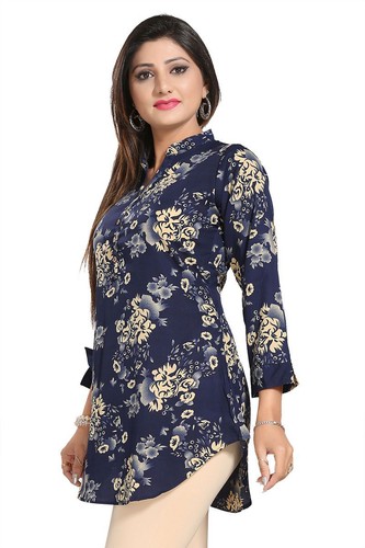Ladies navy blue - navy, kurti