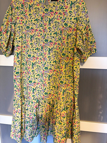 Boohoo yellow floral smock - yellow,