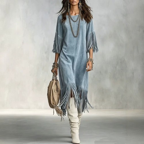 Women faux suede fringe - women's,