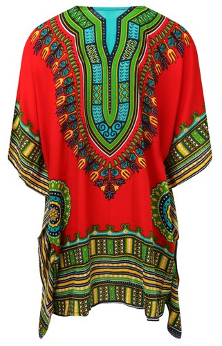 Brightly coloured tunic kaftan - brightly,