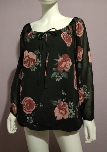 Bonprix rose print tunic - print, uk