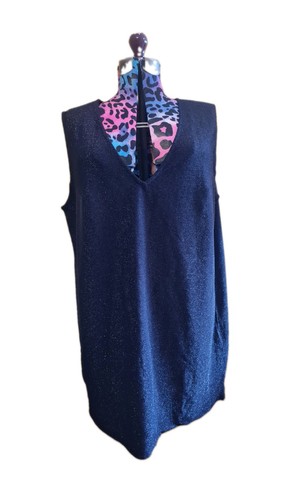 Black lurex sleeveless - h&m,