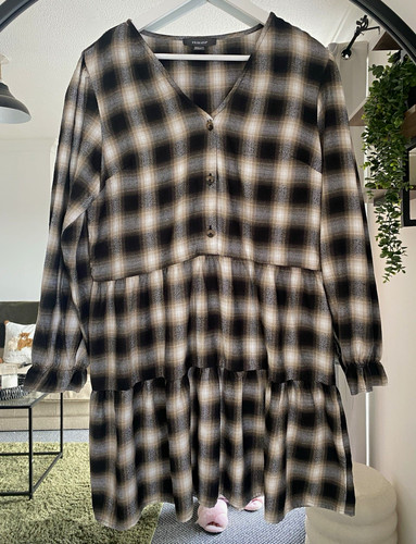 Primark black beige check - black,