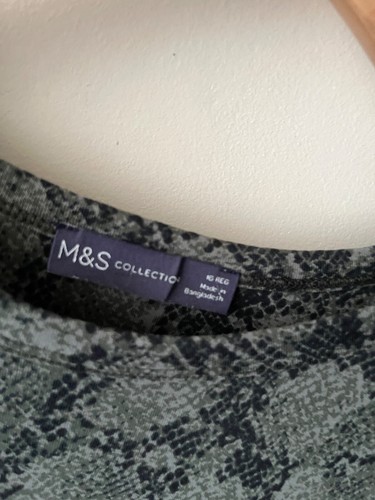 Dress size green black - m&s,