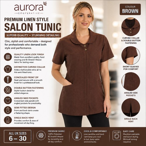 Womans beauty salon tunic - womans,