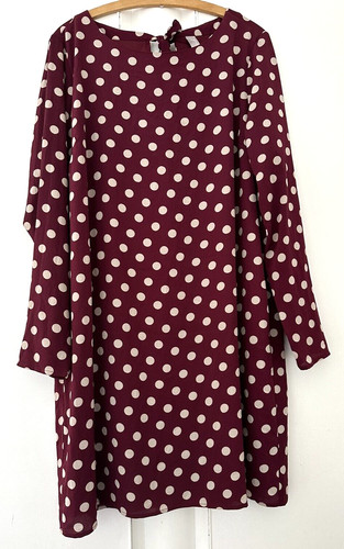 Mismash burgundy dotty lined - ,
