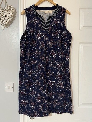 Navy floral print - navy,