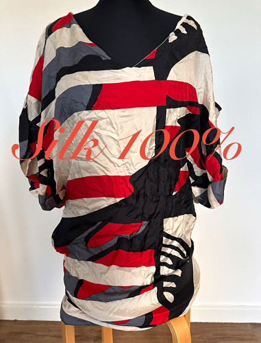Zara woman silk abstract - woman,