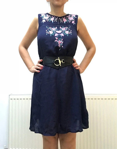 Floral embroidered dress size - floral,